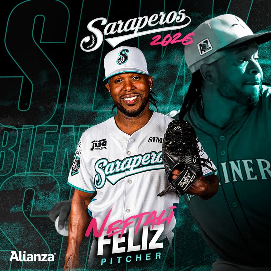NEFTALÍ FELIZ SE INTEGRA AL BULLPEN DE SARAPEROS