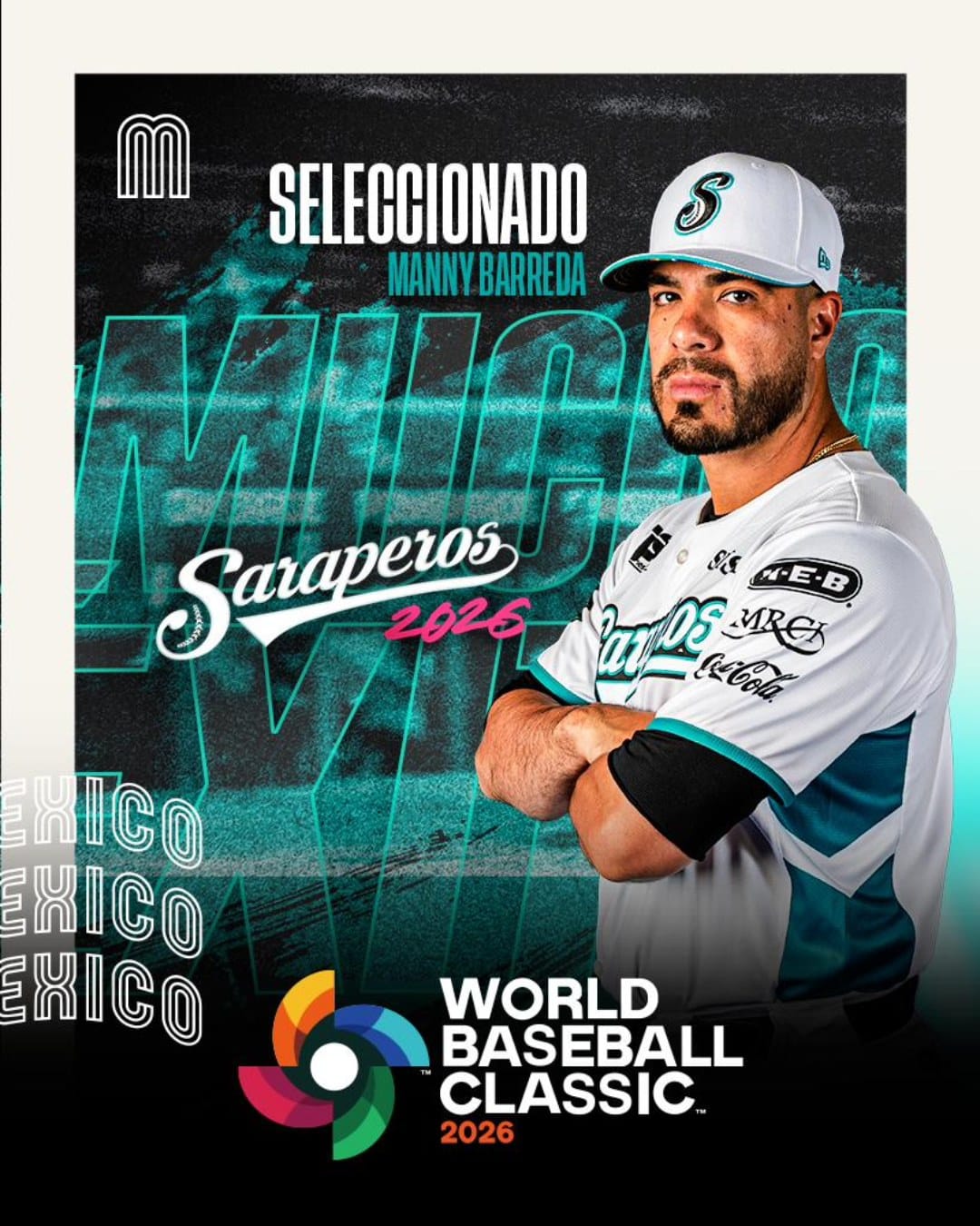 MANNY BARREDA AL CLÁSICO MUNDIAL CON LA NOVENA DE MÉXICO