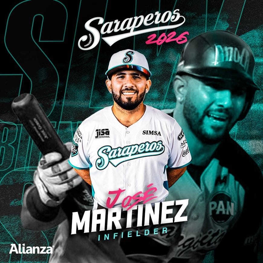 JOSÉ MARTÍNEZ SE SUMA AL INFIELD DE LOS SARAPEROS