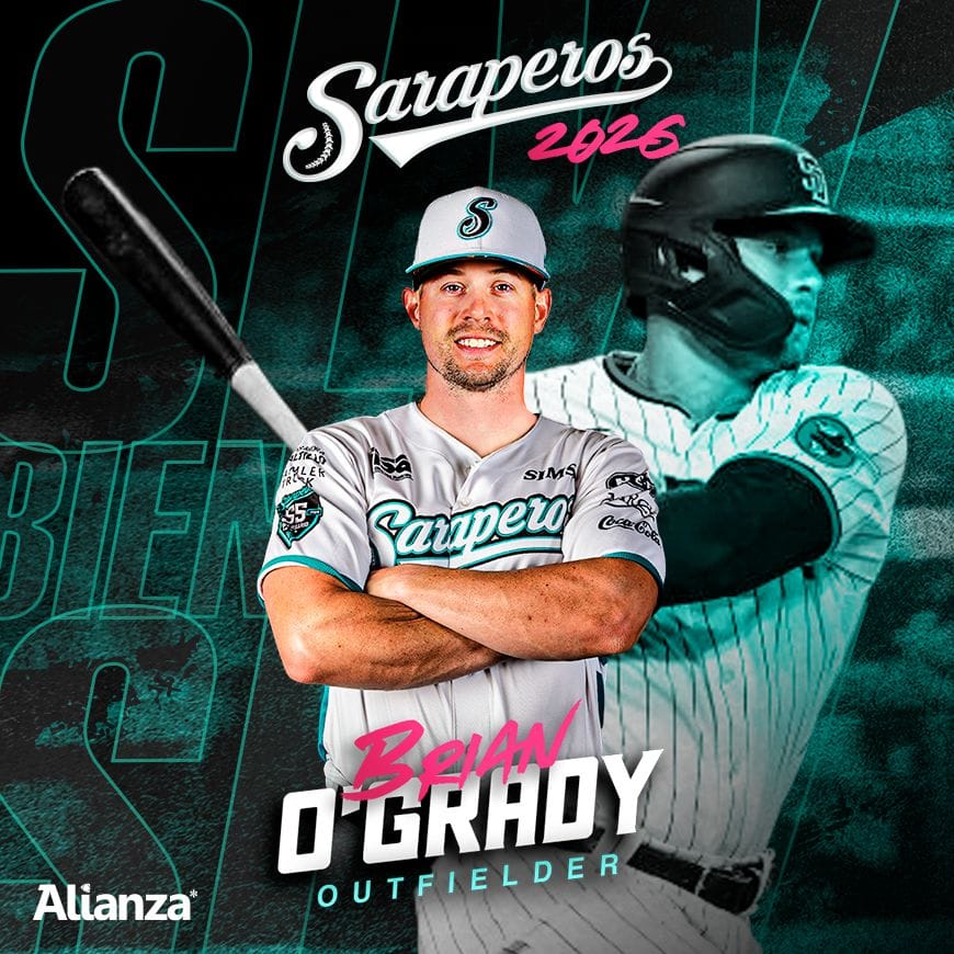 EL OUTFIELDER, BRIAN O'GRADY SE UNE AL SARAPE