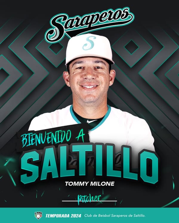 EL LANZADOR TOMMY MILONE Y EL CAÑONERO YERMÍN MERCEDES LLEGAN A SARAPEROS