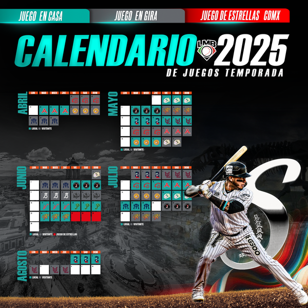 LISTO EL CALENDARIO DE JUEGOS 2025, EN EL MARCO DE LOS 55 AÑOS DE LOS SARAPEROS DE SALTILLO Y LOS 100 AÑOS DE LA LIGA MEXICANA DE BEISBOL