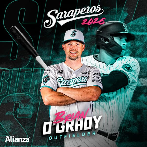 EL OUTFIELDER, BRIAN O'GRADY SE UNE AL SARAPE