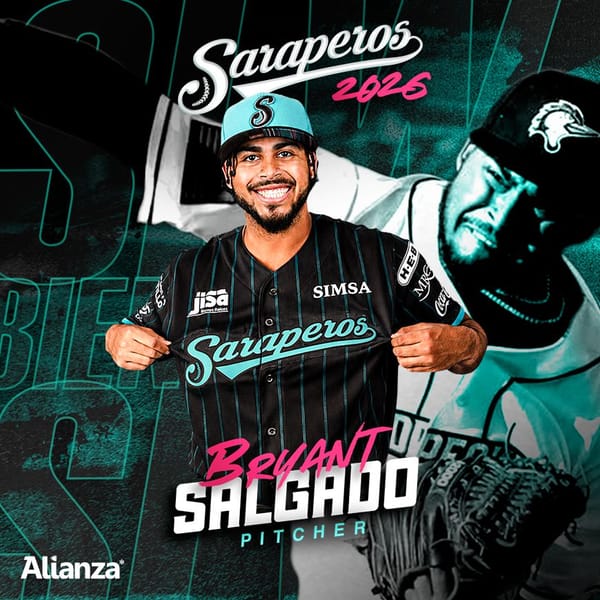 BRYANT SALGADO ES NUEVO LANZADOR DE SARAPEROS