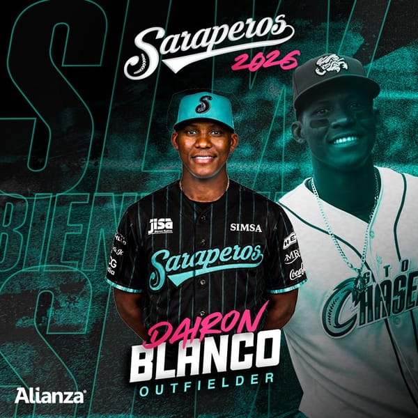 DAIRON BLANCO, OUTFIELDER EX GRANDES LIGAS REFUERZA AL SARAPE