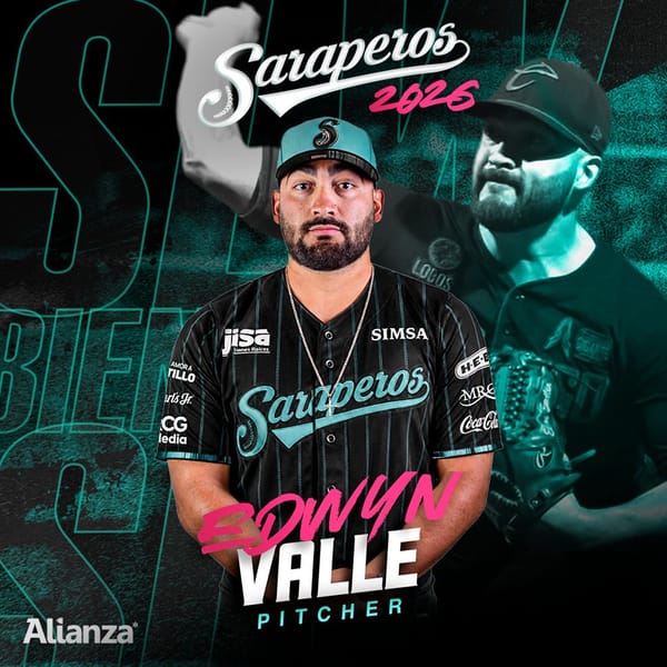 EDWYN VALLE REFUERZA EL BULLPEN DE SARAPEROS
